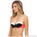 Kate Spade New York Womens Parrot Cay Color Block Underwire Top w Soft Foam Cups Black B06WP4ZKVL